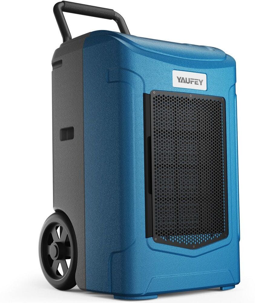 Yaufey 180Pint for Large Spaces Up to 7,000 sq. ft with Pump and Tank Smart Commercial Dehumidifier on Blue