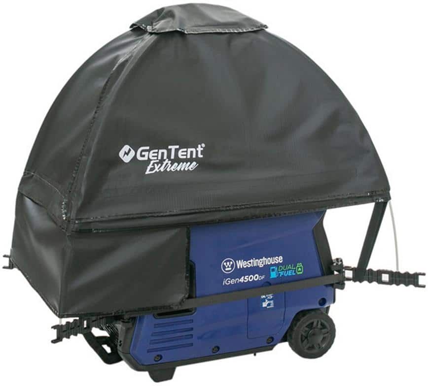 GenTent Generator Running Cover - Inverter Kit (Extreme, Black) - for Fully Encased Inverter Generators