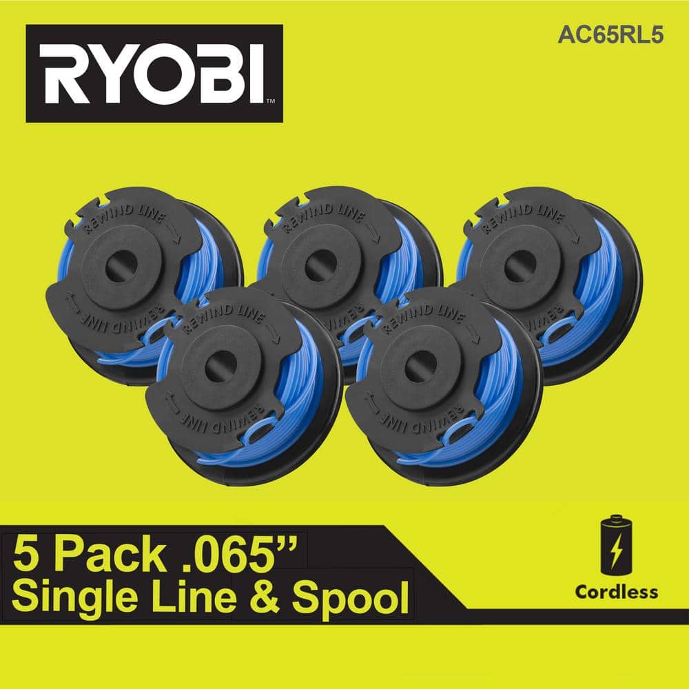 RYOBI 0.065 Replacement Auto Feed Line Spools (5-Pack)