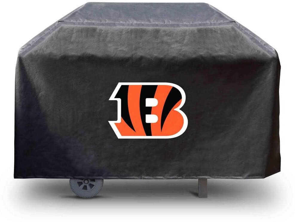 FANMATS NFL-Cincinnati Bengals Rectangular Black Grill Cover - 68 in. x 21 in. x 35 in.