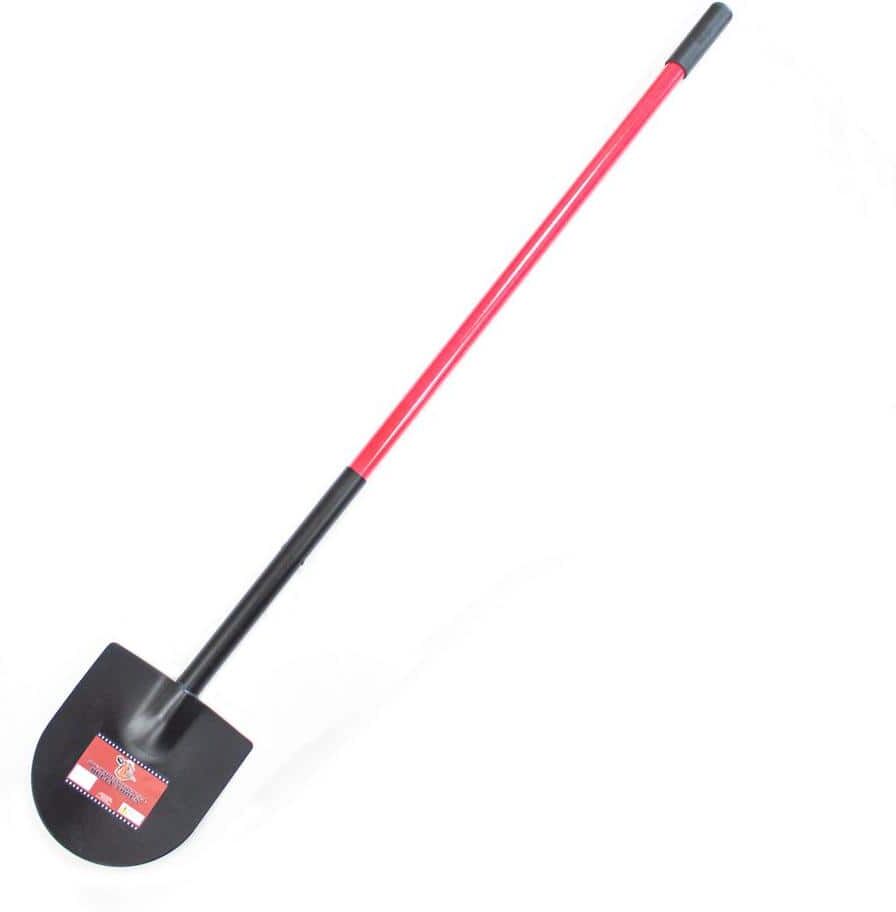 Bully Tools 12-Gauge Weighted Caprock/Pony Shovel with Fiberglass Long Handle