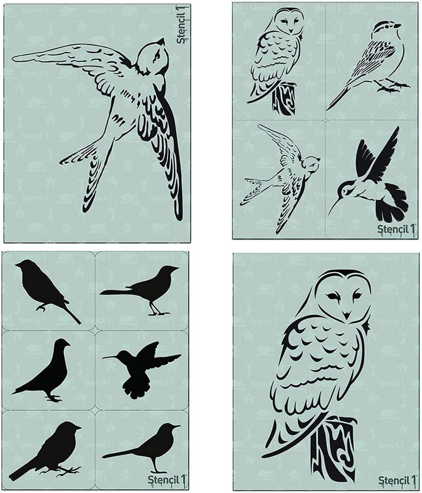 Stencil1 Bird Favorites Stencil Bundle