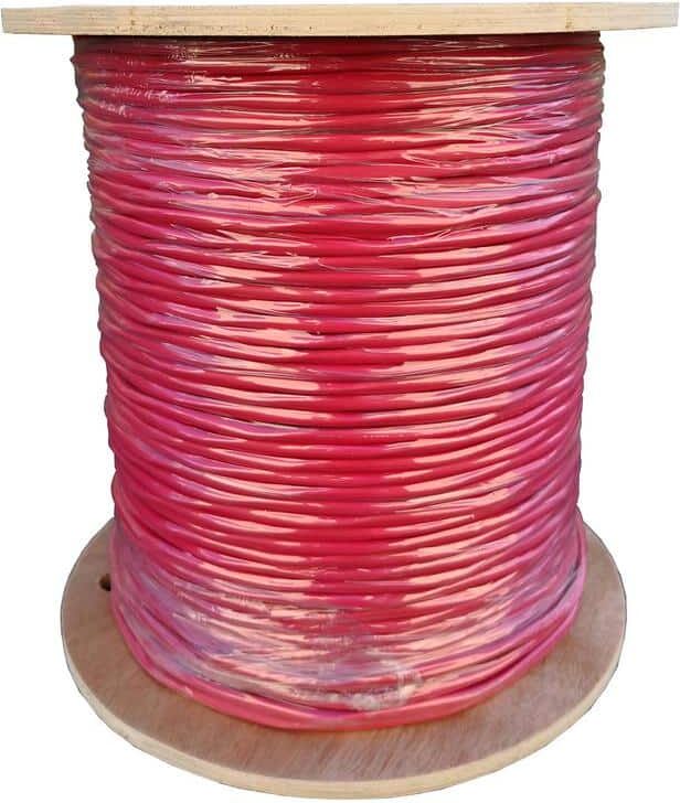 Syston Cable Technology 14/4 Solid Unshielded CL3R/Riser Red 1000 ft. Spool UL Fire Alarm Cable