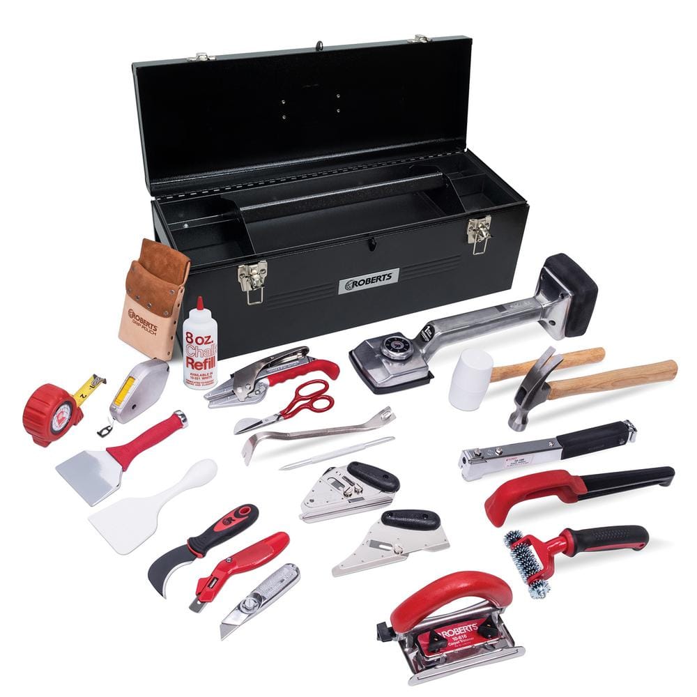 Roberts Carpet Installation Kit with 22 Tools Plus a 24 in. Tool Box
