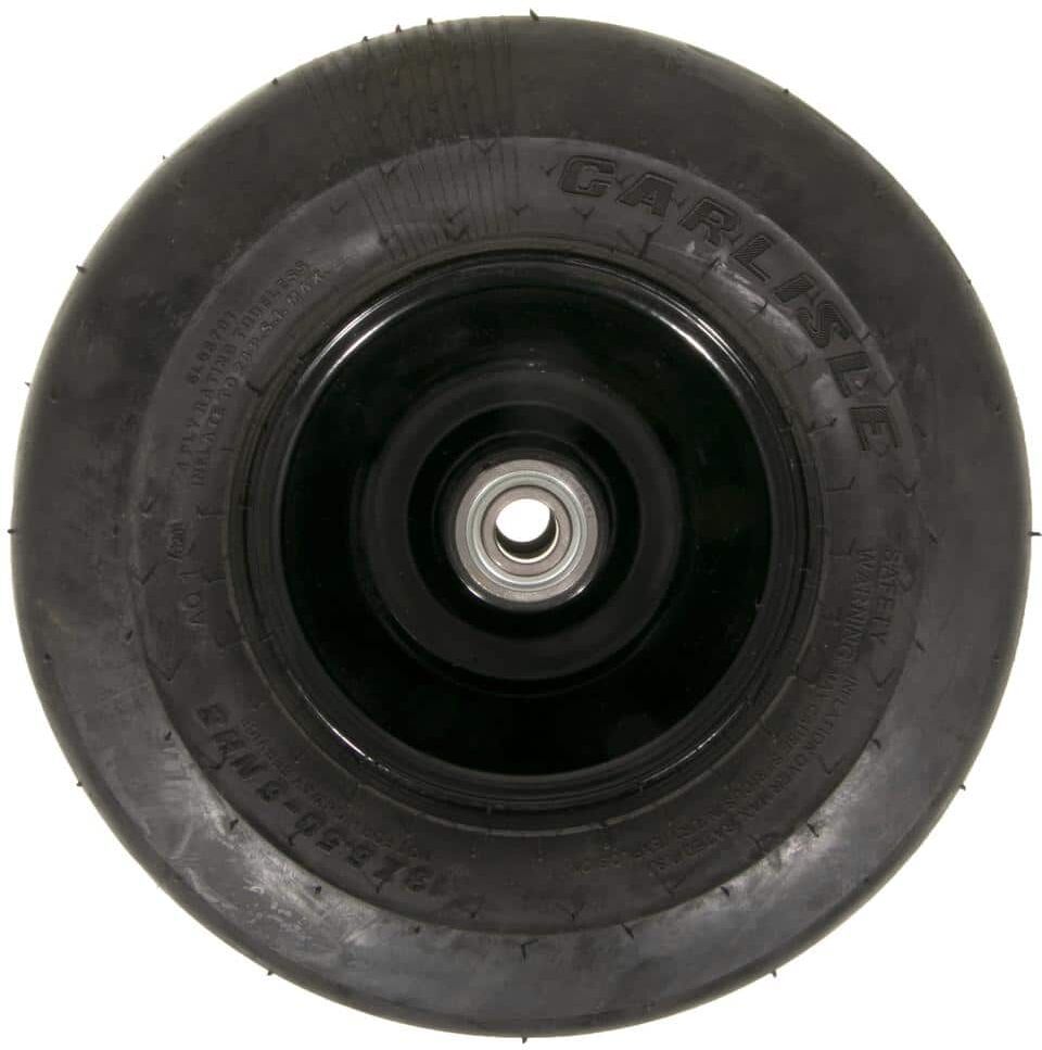 Cub Cadet Original Equipment 13 in. RZT Front Wheel Assembly with Smooth Tread and Black Rim OEM# 634Z07284-0637