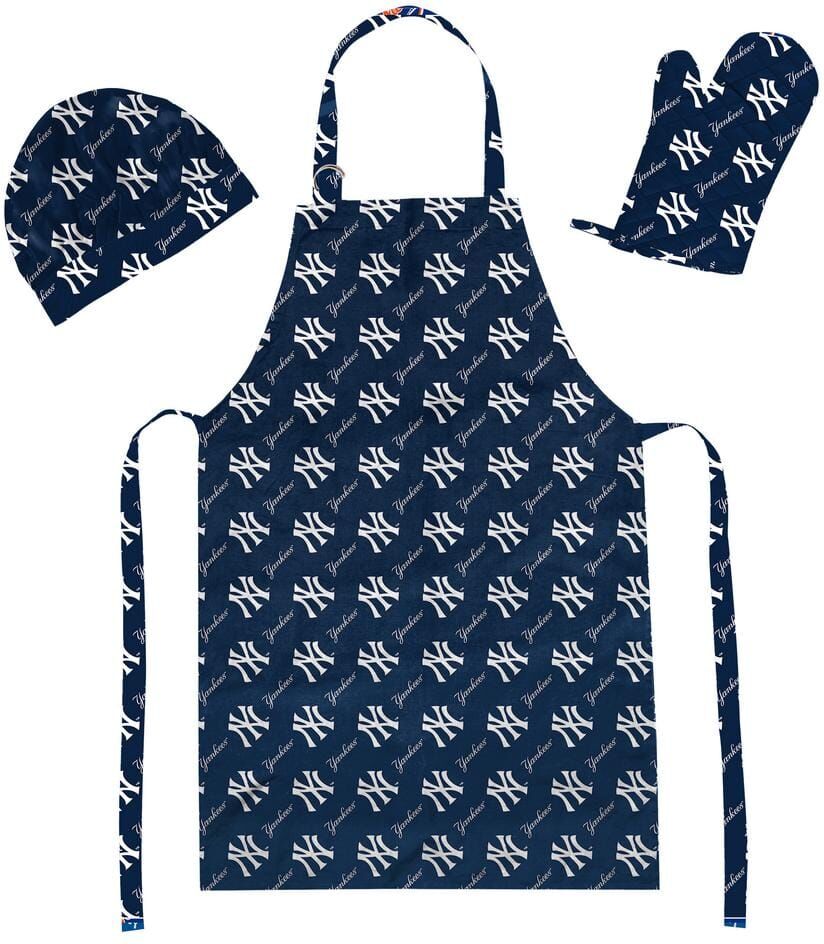 THE NORTHWEST GROUP MLB New York Yankees 3-Pieces Set Apron Oven Mitt And Hat