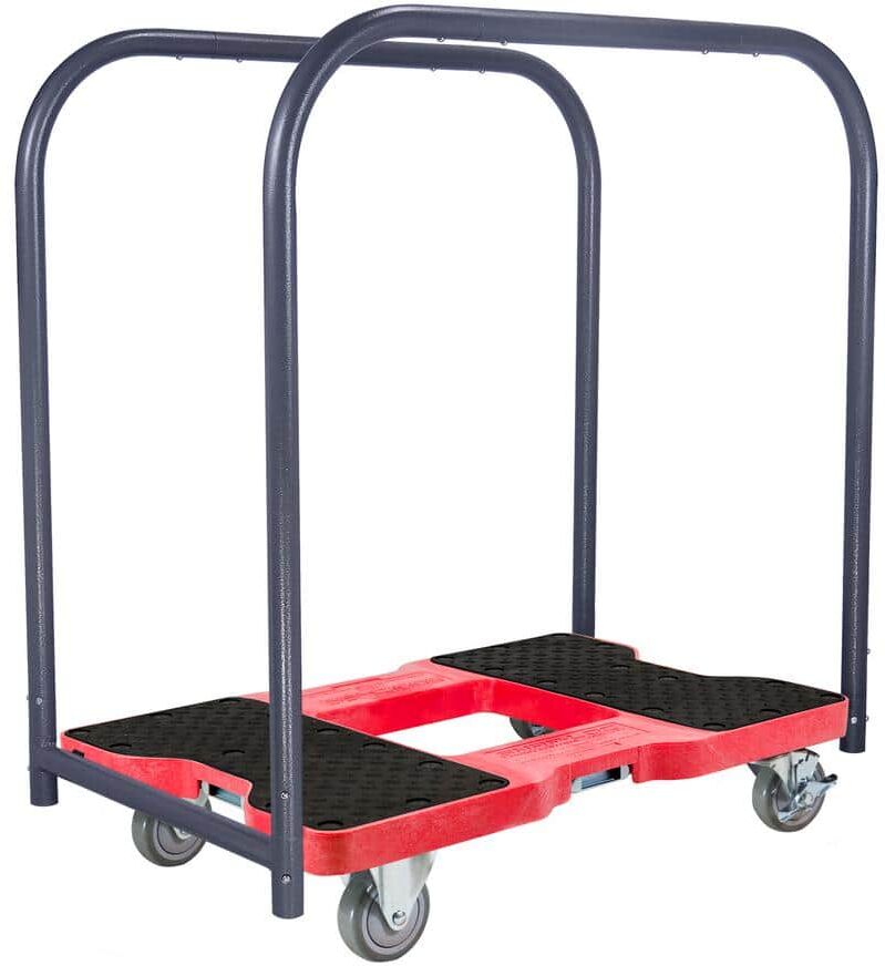 SNAP-LOC 1,500 lbs. Capacity Industrial Strength Professional E-Track Panel Cart Dolly in Red