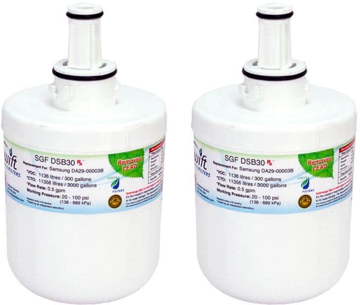 Swift Green Filters Replacement Water Filter for Samsung DA29-00003B (2-Pack)