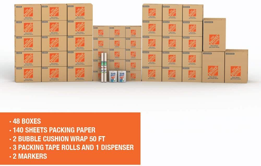 The Home Depot 48-Box Large Moving Box Kit