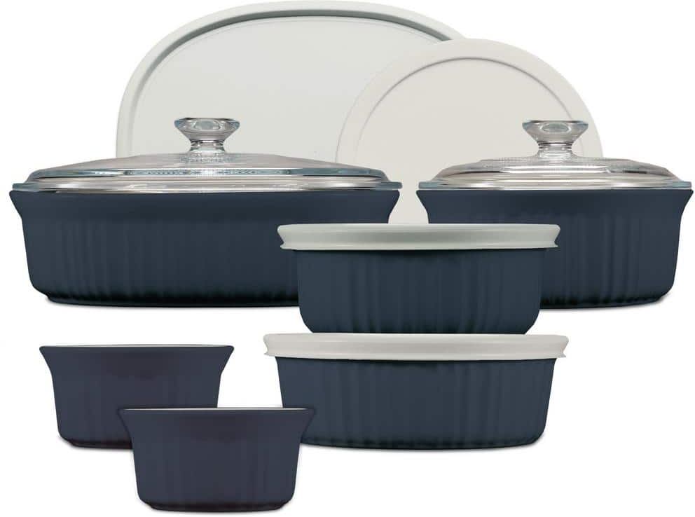 Corningware French Colors 12-Piece Bakeware Set, Navy