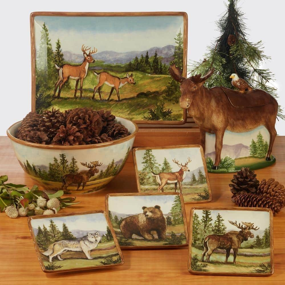 Certified International Mountain Summit 1-Piece 3-D Moose cookie Jar