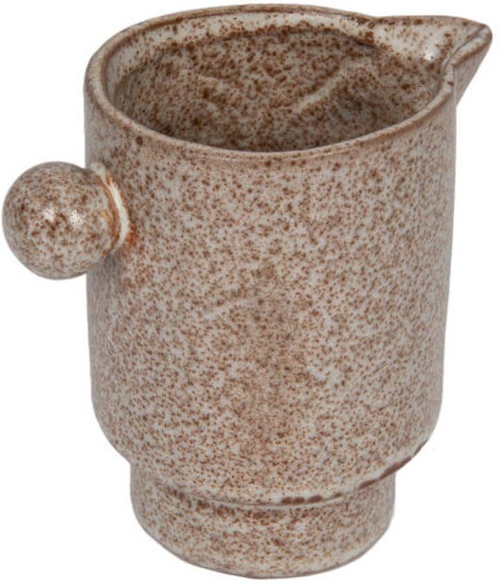 Storied Home 16 fl. oz. Putty Brown Stoneware Pitchers with Dishwasher Safe Feature