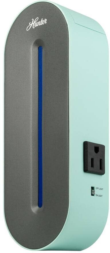 Monster Cable HP247AP Plug-In UV-C Air Sanitizer Air Purifier - Aqua