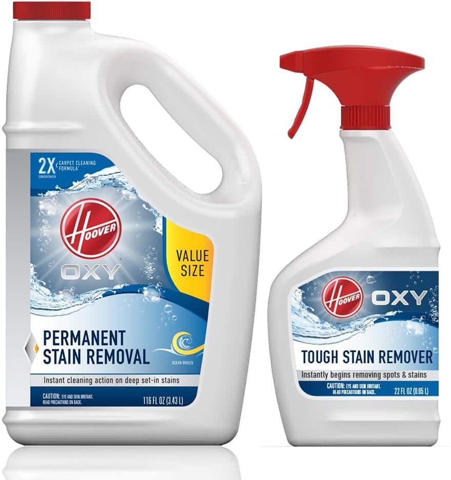 Hoover 116 oz. Oxy Carpet Cleaner Solution and 22 oz. Oxy Spot and Stain Remover Pretreament Trigger Spray, AH30936-AH30902