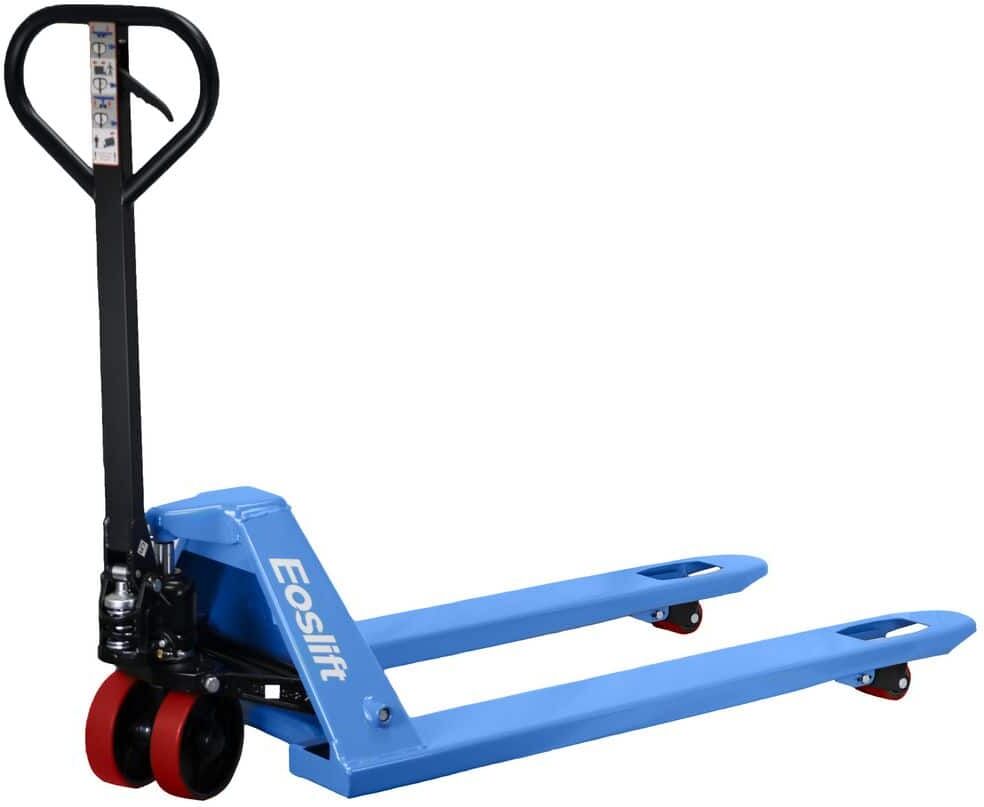 Eoslift Standard M25D Manual Pallet Jack 5,500 lbs. 27 in. x 48 in. with Polyurethane Wheels