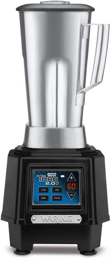 Waring Commercial TORQ 2.0 Blender, Electronic Keypad & 60-Second Timer,with 64 oz. Stainless Steel Container