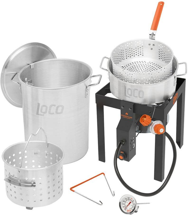 LOCO 30 qt. Boil Fry Steam Kit