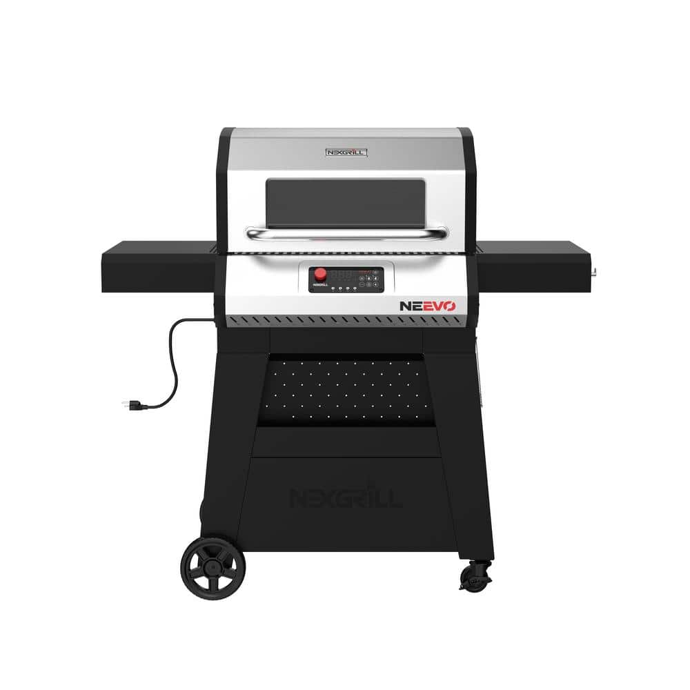 Nexgrill Neevo 720 Propane Gas Digital Smart Grill in Black with Stainless Steel Front Panel and Lid