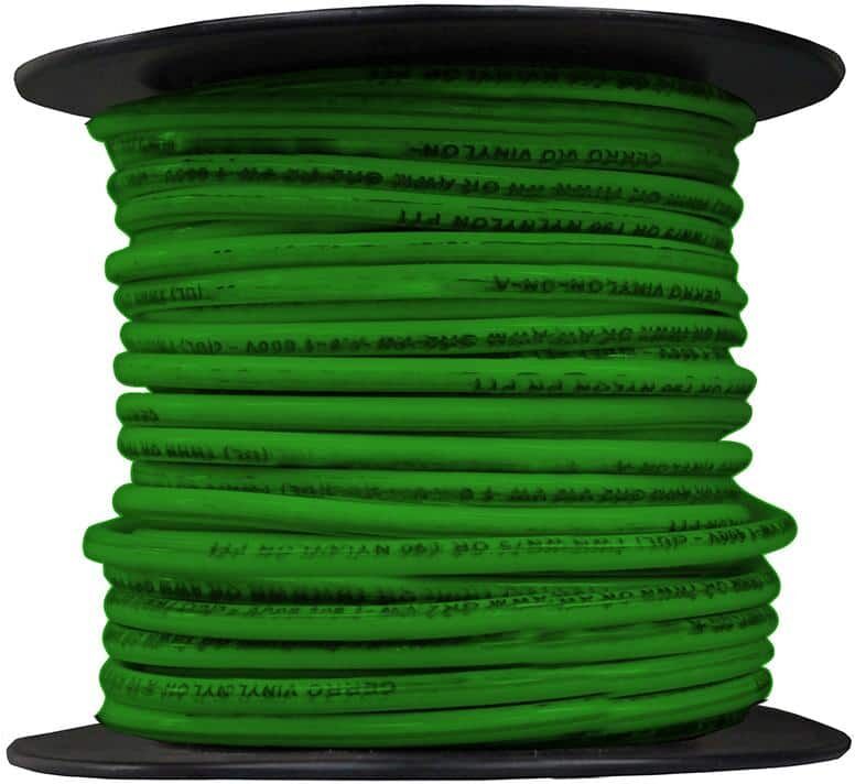 Cerrowire 100 ft. 12 Gauge Green Solid Copper THHN Wire