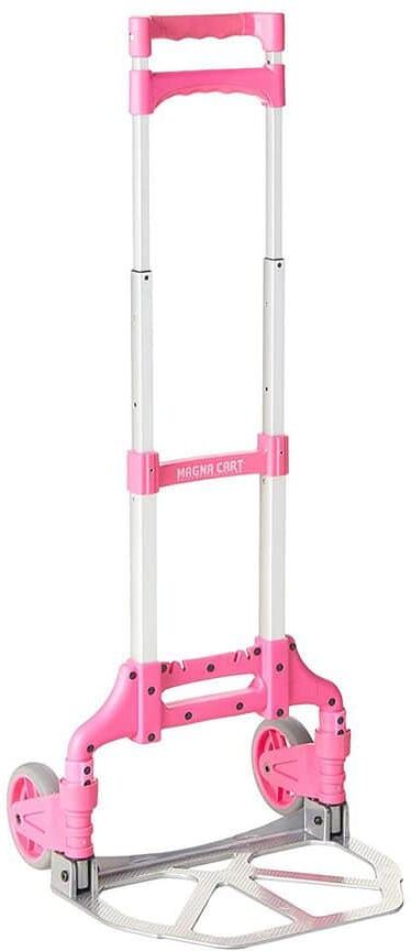 Magna Cart Personal MCX Folding Aluminum Hand Truck, 150 lbs. Capacity, Pink