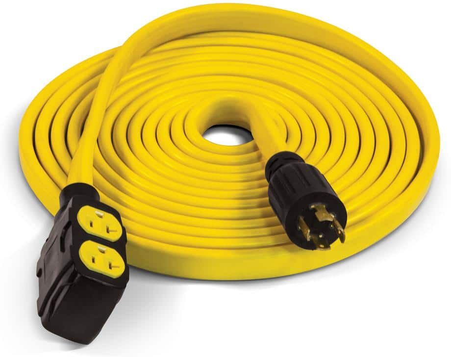 Champion Power Equipment 25 ft. 30 Amp 125/250-Volt Duplex-Style Flat Generator Extension Cord