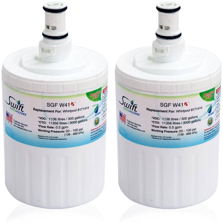 Swift Green Filters Swift Rx Replacement Water Filter for Whirlpool EDR8D1, FILTER 8,46-9002,8171413 (2-Pack)