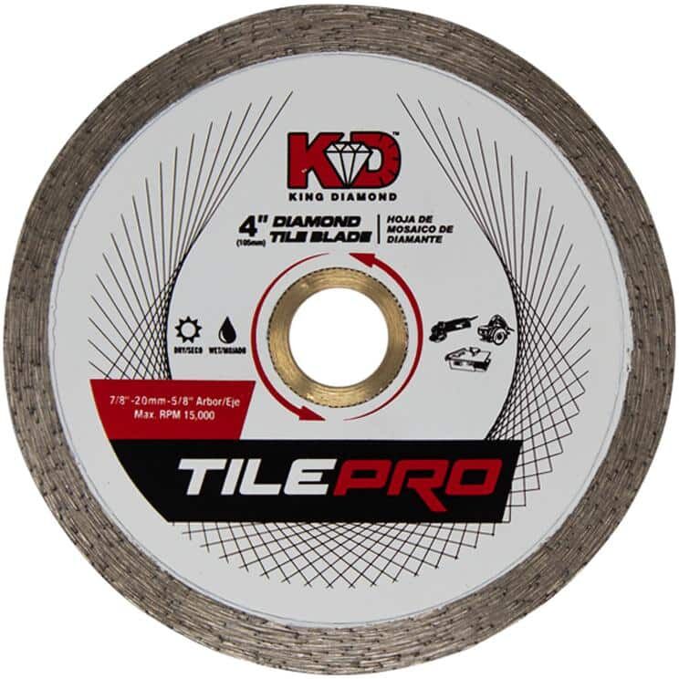 KING DIAMOND 4 in. Diamond Continuous-Rim Circular Saw Blade