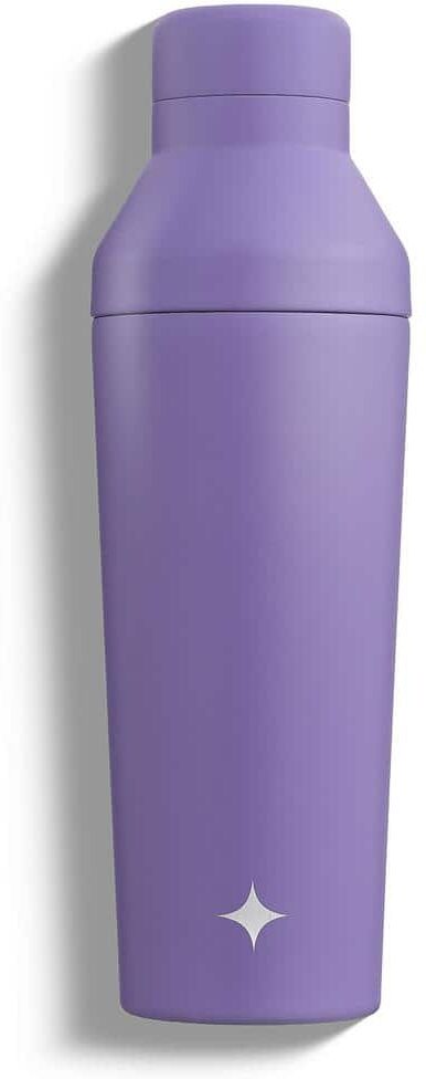 JoyJolt 20 oz. Purple Vacuum Insulated Stainless Steel Cocktail Protein Shaker