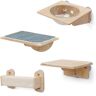 COZIWOW 4-Pieces Wall Mounted Cat Tree Shelves