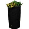 Good Ideas Impressions Palm 65 Gal. Black Rain Barrel