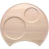 Noritake Hammock Wood 13 in. x 11.75 in. (Blonde) Para Rubber Tree Wood Serving Tray, Crescent Shape