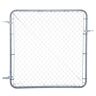Fit-Right 24 in. to 72 in. W x 6 ft. H Galvanized Metal Chain Link Fence Gate Kit