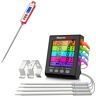 ThermoPro 4-Probe Leave-in Meat Digital Thermometer with Temp Alarm - Digital Instant Read Thermometer Companion