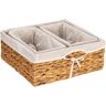 HOUSEHOLD ESSENTIALS 3-Piece Natural Water Hyacinth Basket Set