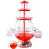 GREAT NORTHERN 3-Tier 1.5 Gal Party Drink Dispenser - Fountain with LED Light Base and 5 Cups