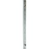 Econoco 96 in. L Chrome President Line Surface Mount Single Slotted Wall Standard (10-Pack)