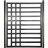 ALEKO 4 ft. x 5 ft. Kyiv Style Black Steel Pedestrian Fence Gate