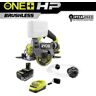 RYOBI ONE+ HP 18V Cordless Handheld Wet/Dry Masonry Tile Saw Kit with 4.0 Ah Battery and Charger