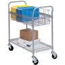 Safco Gary Metal Wire Mail Cart 24 in. W