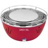 Grill Time Tailgater Game Day Tabletop Portable Charcoal Grill in Red