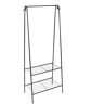 ORGANIZE IT ALL Black Polypropylene Clothes Rack 149 in. W x 596 in. H