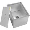 VEVOR Drop In Ice Chest 21.2 in. L x 16.8 in. W x 17.6 in. H Stainless Steel Drop In Cooler with Drain Tube Drop In Ice Bin