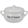 Certified International Just Words 11 in. 84 oz. Multi-Colored Bean Pot