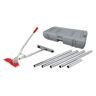 Roberts 8-Piece Junior Power Carpet Stretcher Kit with Adjustable Locking Tube and Rolling Case for Stretching up to 23.5 ft.