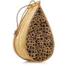 Honey Keeper 5-3/4 in. W x 4 in. D x 10-1/2 in. H Bamboo Mason Bee House