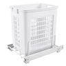 Rev-A-Shelf White 20 in. Polymer Pull Out Large Clothes Hamper