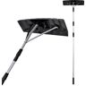 Gardenised Snow Rake Shovel for Roof Cleaning with 21 ft. Twist-N-Lock Extendable Lightweight Aluminum Handle