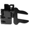 4 ft. x 4 ft. x 6 ft. and 4 ft. x 8 ft. x 6 ft. Black Metal Replacement Gate Latch for Premium Welded Wire Kennel