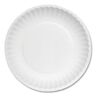 Green Label 6 in. Uncoated Paper Plates in White (1000 Per Case)