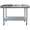 Sportsman 24 in. x 36 in. Upturned Edge Stainless Steel Kitchen Utility Table